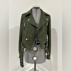Suede Biker Jacket